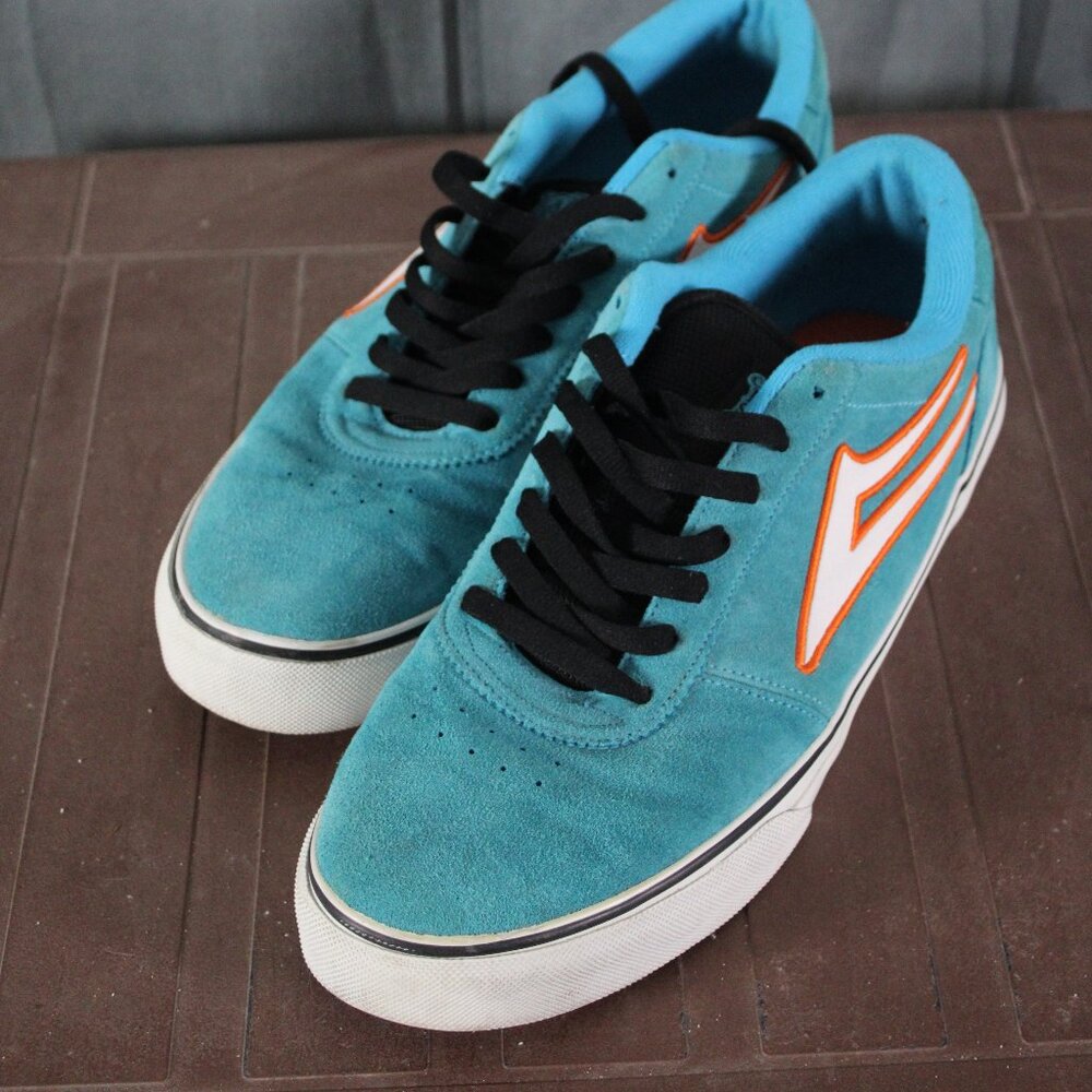 Skateboard Shoes - Lakai Manchester Selects Blue Suede - US Men's size 13